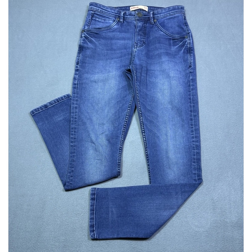 Bobson Jeans Womens 29x30 Japanese Denim Fuji Strong Blue 215 Skinny